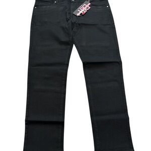 Exit Men Black Denim Dark Wash Straight Leg Jeans Size 42 x 32